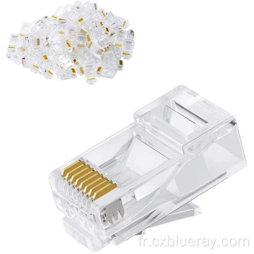 Connecteur UTP 8P8C 3U 15U 50U RJ45 PLIG MODULAL CAT5 CAT6